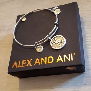 Alex And Ani "K" Initial Bracelet